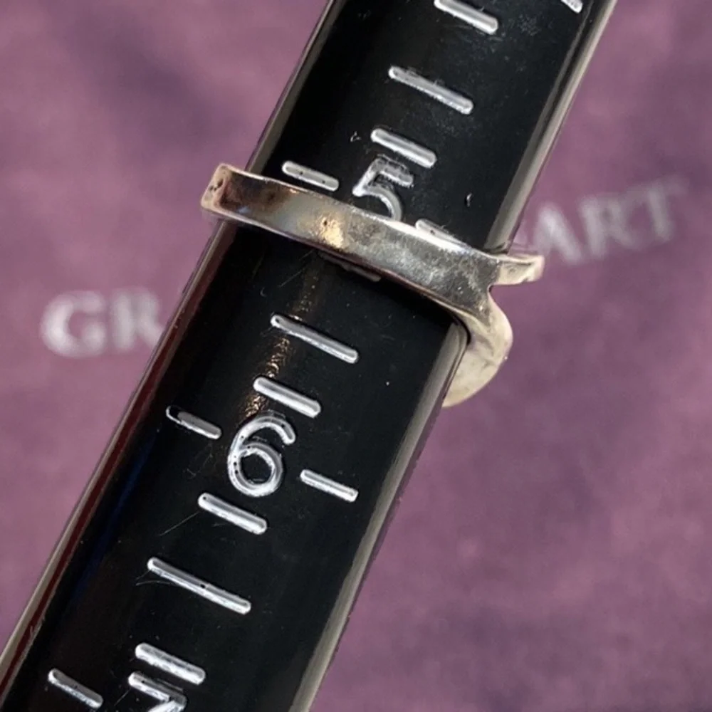 Grace & Heart G&H .925 Sterling Silver Pearl Ring SIZE 5 Artisan Jewelry Fashion
